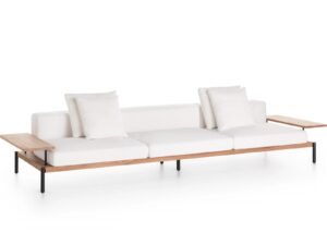 3-Sitzer Gartensofa aus Stoff mit abnehmbarem Bezug | GANDIABLASCO | Lademadera