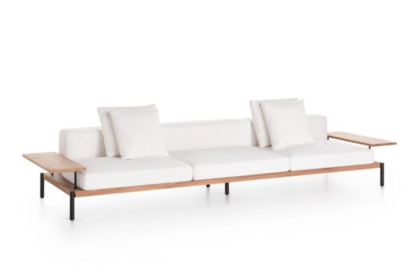 3-Sitzer Gartensofa aus Stoff mit abnehmbarem Bezug | GANDIABLASCO | Lademadera