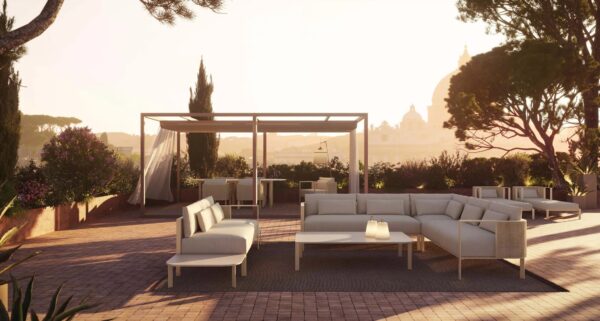 Freistehende Terrassenüberdachung aus Aluminium | GANDIABLASCO | Pergolas - Image 17