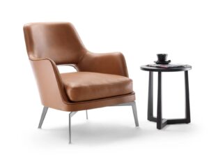 Sessel aus Leder mit Armlehnen | Flexform
