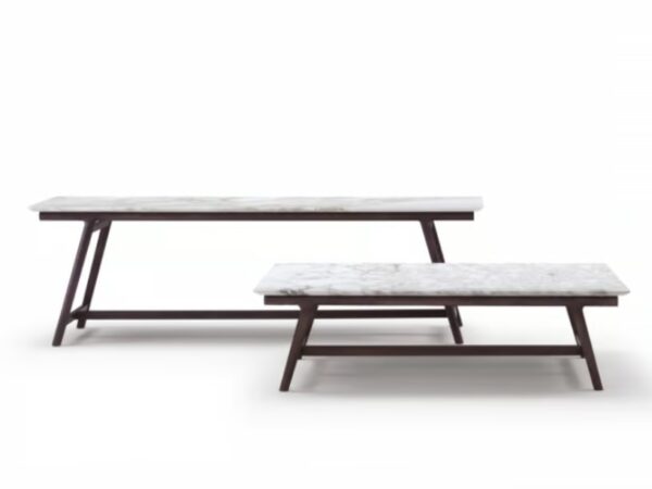 Rechteckiger Couchtisch aus Marmor | Flexform | Giano