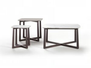 Quadratischer Couchtisch aus Marmor | Flexform | Gipsy