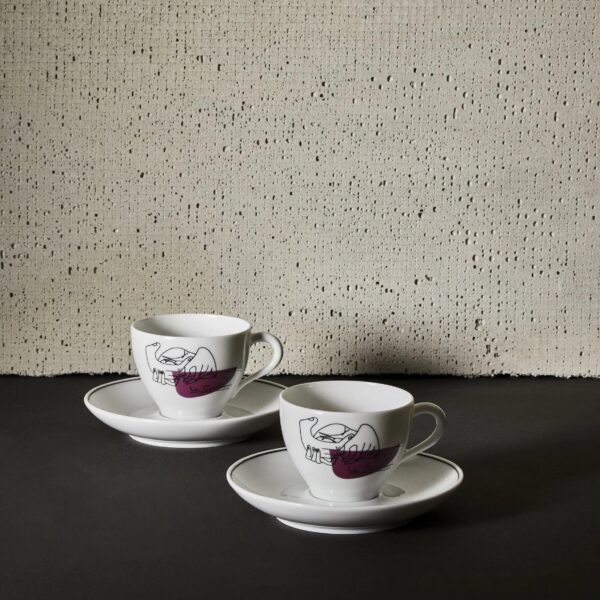 Satz Tassen aus Porzellan mit Untertasse | Cassina | Gnr Service Prunier - Image 6