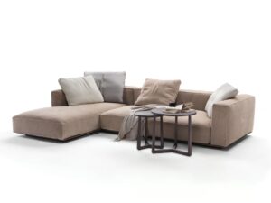 Wohnlandschaft aus Stoff mit Récamiere | Flexform | Grandemare