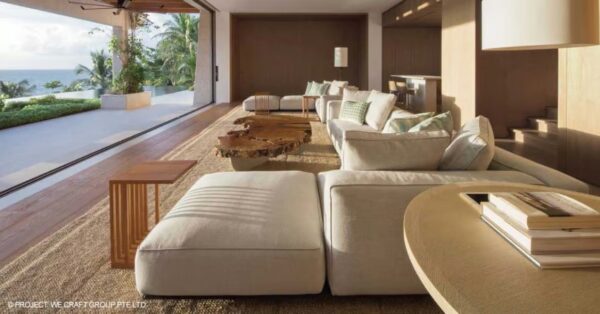 Wohnlandschaft aus Stoff mit Récamiere | Flexform | Grandemare - Image 4