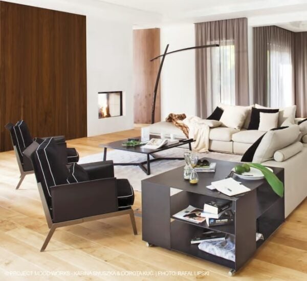 Couchtisch aus gegerbtem Leder mit Aufbewahrung | Flexform | Groundpiece - Image 3