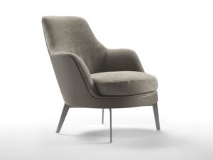 Sessel aus Stoff mit Armlehnen | Flexform | Guscio