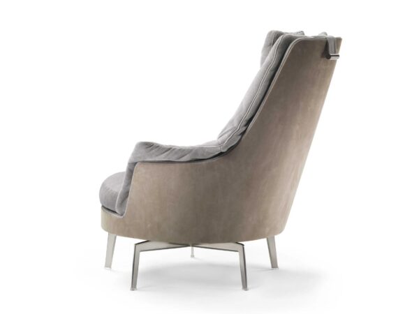 Drehbarer Sessel aus Stoff mit hoher Rückenlehne | Flexform | Guscioalto - Image 3