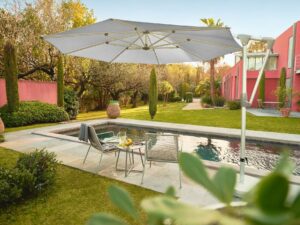 Ampel Sonnenschirm aus Aluminium | Glatz