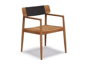 Gartenstuhl aus Teakholz mit Armlehnen | Gloster | Archi