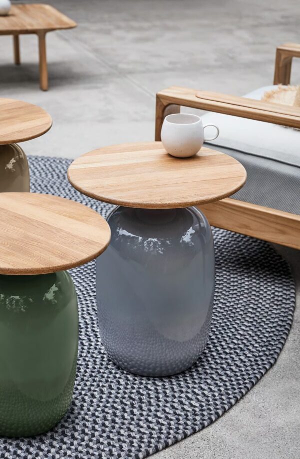 Runder Garten-Beistelltisch aus Keramik | Gloster - Image 7