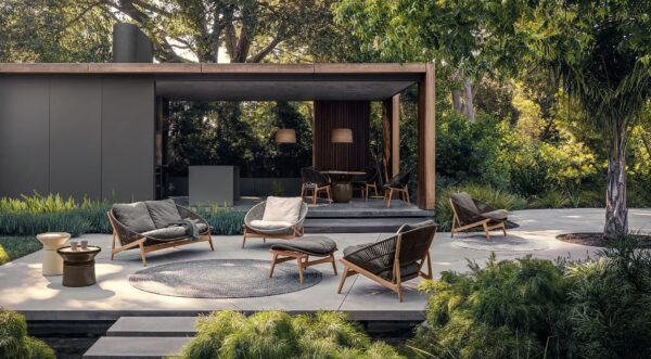 2-Sitzer Gartensofa aus Stoff | Gloster | Bora - Image 4
