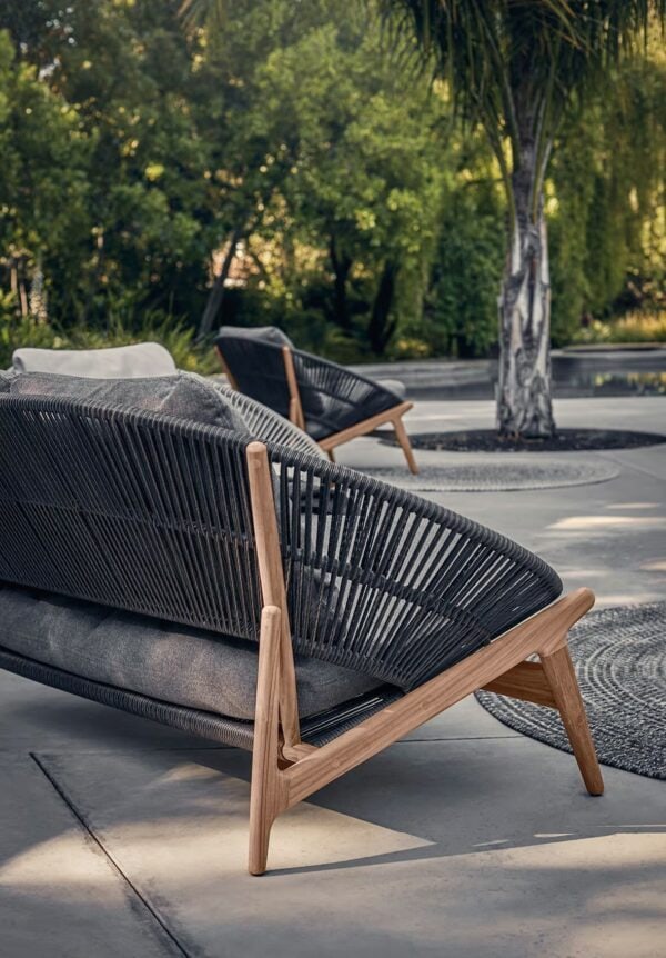 2-Sitzer Gartensofa aus Stoff | Gloster | Bora - Image 3