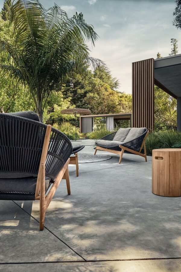 2-Sitzer Gartensofa aus Stoff | Gloster | Bora - Image 7