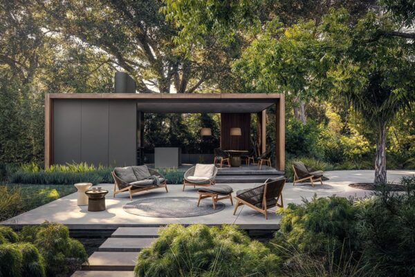 2-Sitzer Gartensofa aus Stoff | Gloster | Bora - Image 5