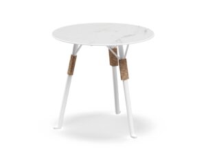 Runder Garten-Beistelltisch aus Aluminium | Gloster | Fresco