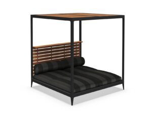 Loungebett aus Aluminium mit Baldachin | Gloster | Grid