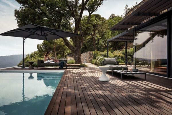 Verstellbarer quadratischer Sonnenschirm aus Sunbrella® | Gloster - Image 5