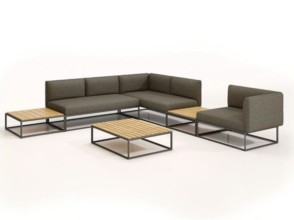 2-Sitzer modulares Gartensofa aus Stoff | Gloster | Maya - Image 6