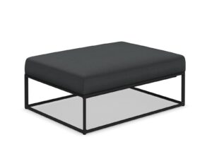 Rechteckiger Sitzpouf für den Aussenbereich aus Stoff | Gloster | Maya