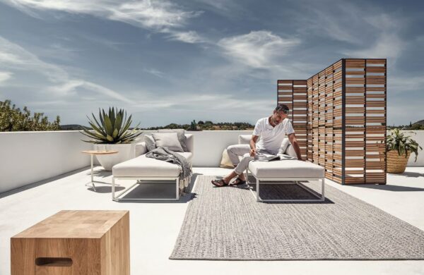 2-Sitzer modulares Gartensofa aus Stoff | Gloster | Maya - Image 10