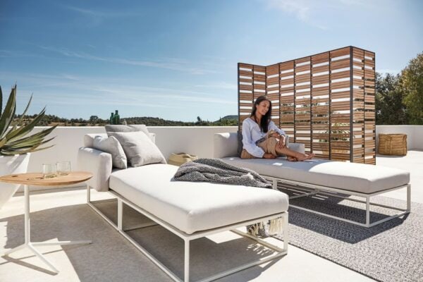 2-Sitzer modulares Gartensofa aus Stoff | Gloster | Maya - Image 11