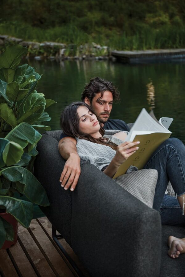 2-Sitzer modulares Gartensofa aus Stoff | Gloster | Maya - Image 14