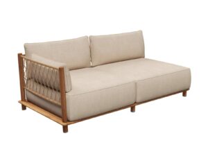 2-Sitzer modulares Gartensofa aus Stoff | Gloster | Salina