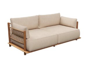 2-Sitzer Gartensofa aus Stoff | Gloster | Salina