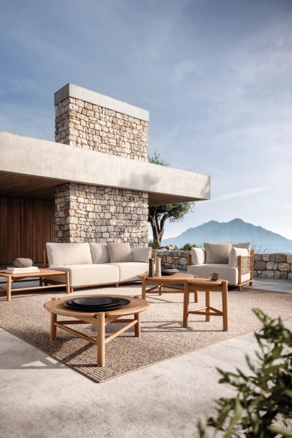 2-Sitzer modulares Gartensofa aus Stoff | Gloster | Salina - Image 6