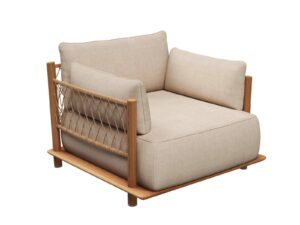 Gartensessel aus Stoff mit Armlehnen | Gloster | Salina