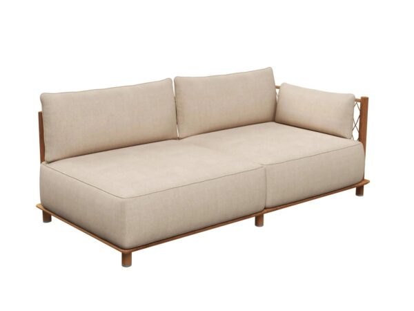 2-Sitzer modulares Gartensofa aus Stoff | Gloster | Salina - Image 2