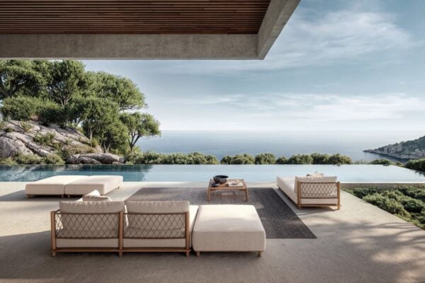 2-Sitzer modulares Gartensofa aus Stoff | Gloster | Salina - Image 7