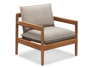 Gartensessel aus Stoff mit Armlehnen | Gloster | Saranac