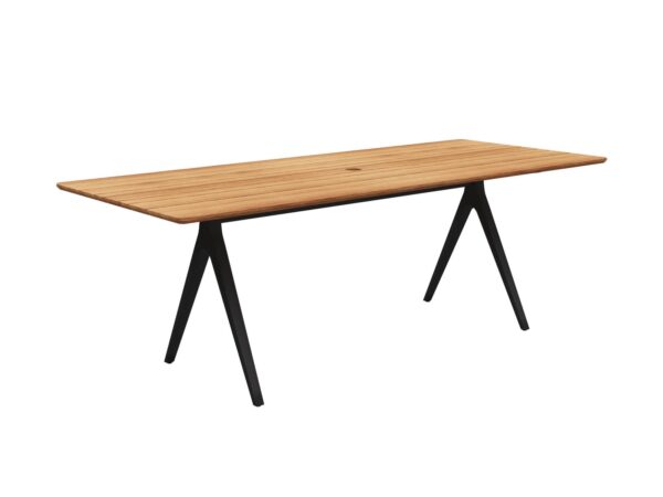 Rechteckiger Gartentisch aus Aluminium und Holz | Gloster - Image 3