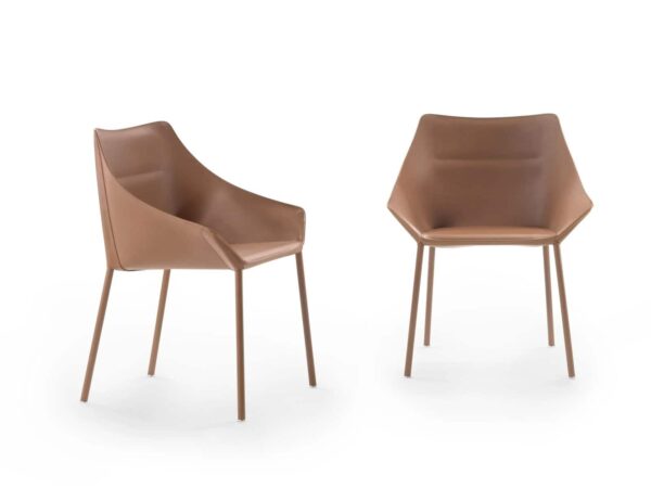 Stuhl aus gegerbtem Leder | Flexform | Haiku - Image 3