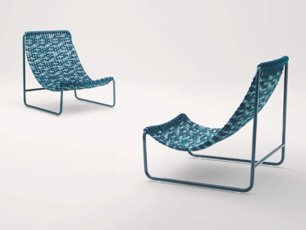 Gartensessel aus synthetischer Faser mit Kufengestell | Paola Lenti | Hammock - Image 4