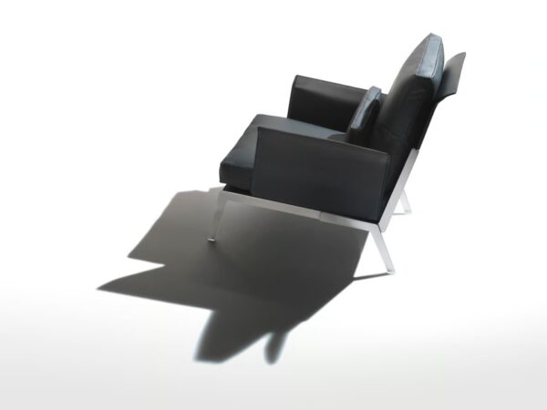 Bergère Sessel aus Leder mit abnehmbarem Bezug mit Armlehnen | Flexform | Happy Hour - Image 4