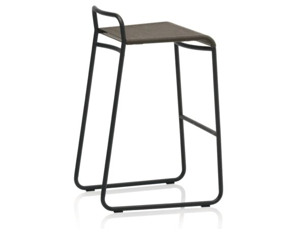 Mit Kufengestell Hochhocker aus Seil mit Fußstütze | RODA | Harp - Image 6