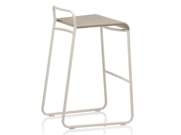 Mit Kufengestell Hochhocker aus Seil mit Fußstütze | RODA | Harp - Image 2