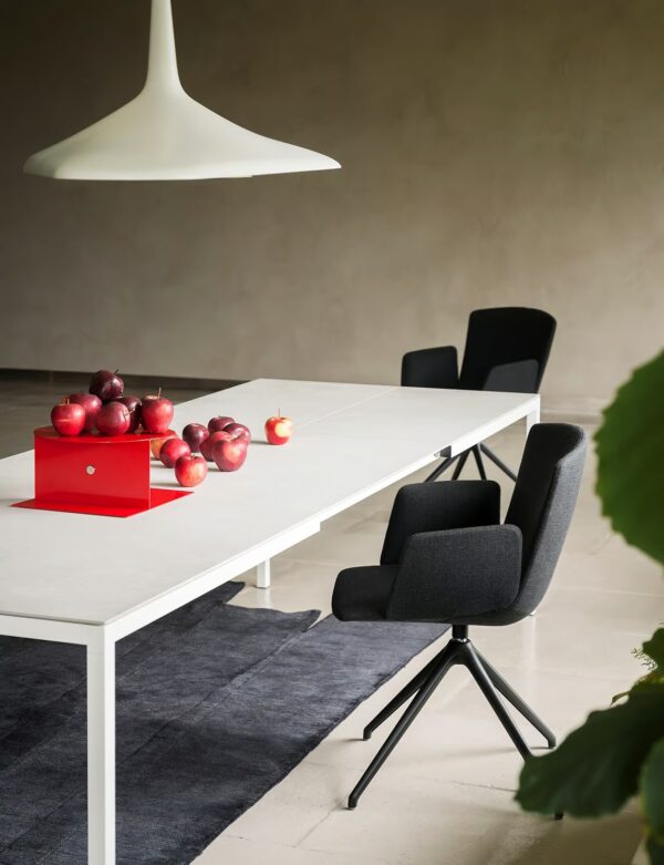 Ausziehbarer rechteckiger Tisch aus Stahl | Desalto | Helsinki - Image 7