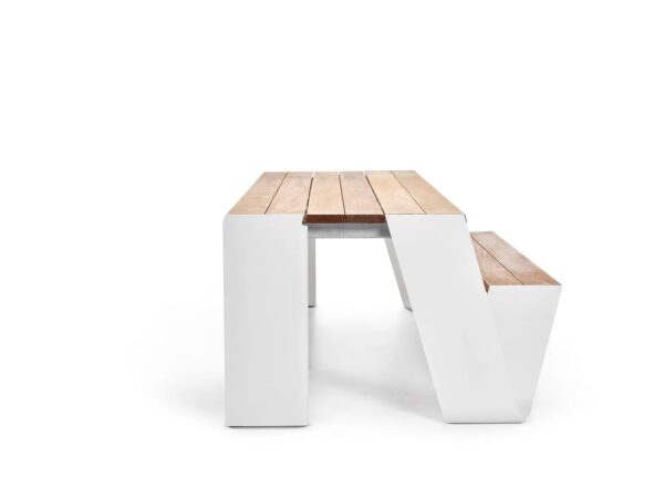 Picknicktisch aus Aluminium und Holz mit integrierten Stühle | Extremis | Hopper - Image 10