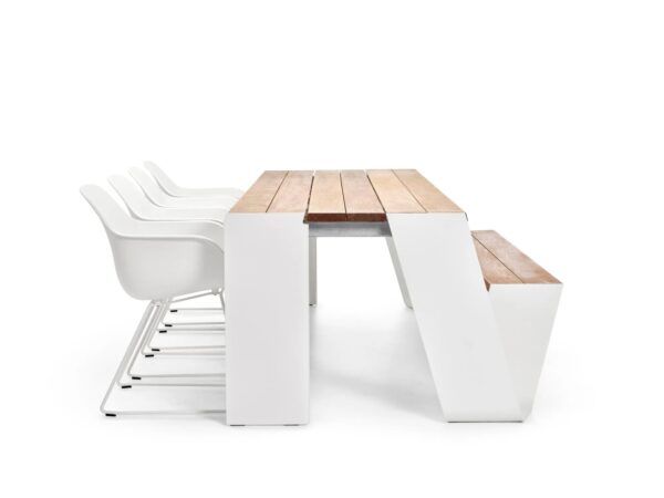 Picknicktisch aus Aluminium und Holz mit integrierten Stühle | Extremis | Hopper - Image 9