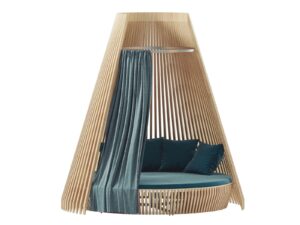 Rundes Loungebett aus Accoya®-Holz | Ethimo | Hut