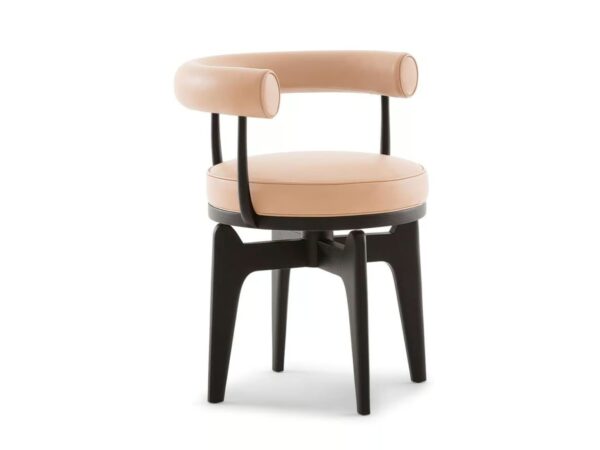 Drehstuhl Stuhl aus Leder mit Armlehnen | Cassina | Indochine - Image 4