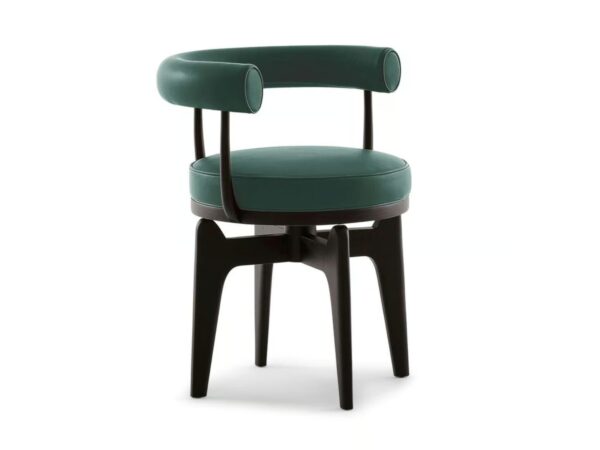Drehstuhl Stuhl aus Leder mit Armlehnen | Cassina | Indochine - Image 5