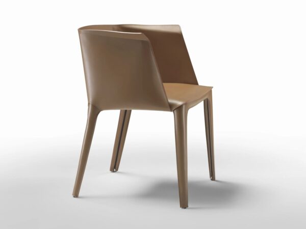 Stuhl aus gegerbtem Leder mit Armlehnen | Flexform | Isabel - Image 3
