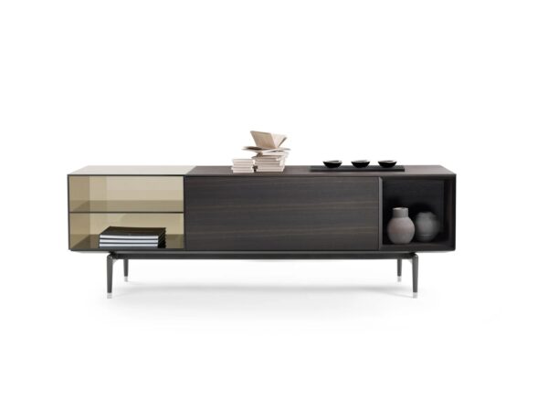 Sideboard aus Holz und Glas mit Klappensysteme | Flexform - Image 5