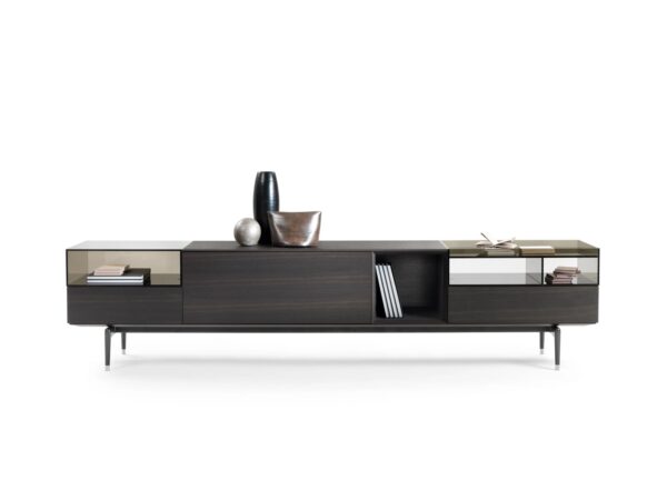 Sideboard aus Holz und Glas mit Klappensysteme | Flexform - Image 6