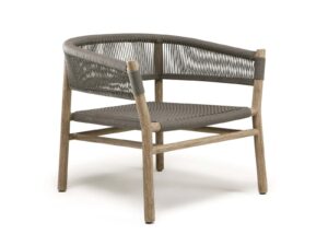 Lounge Gartensessel aus Seil mit Armlehnen | Ethimo | Kilt